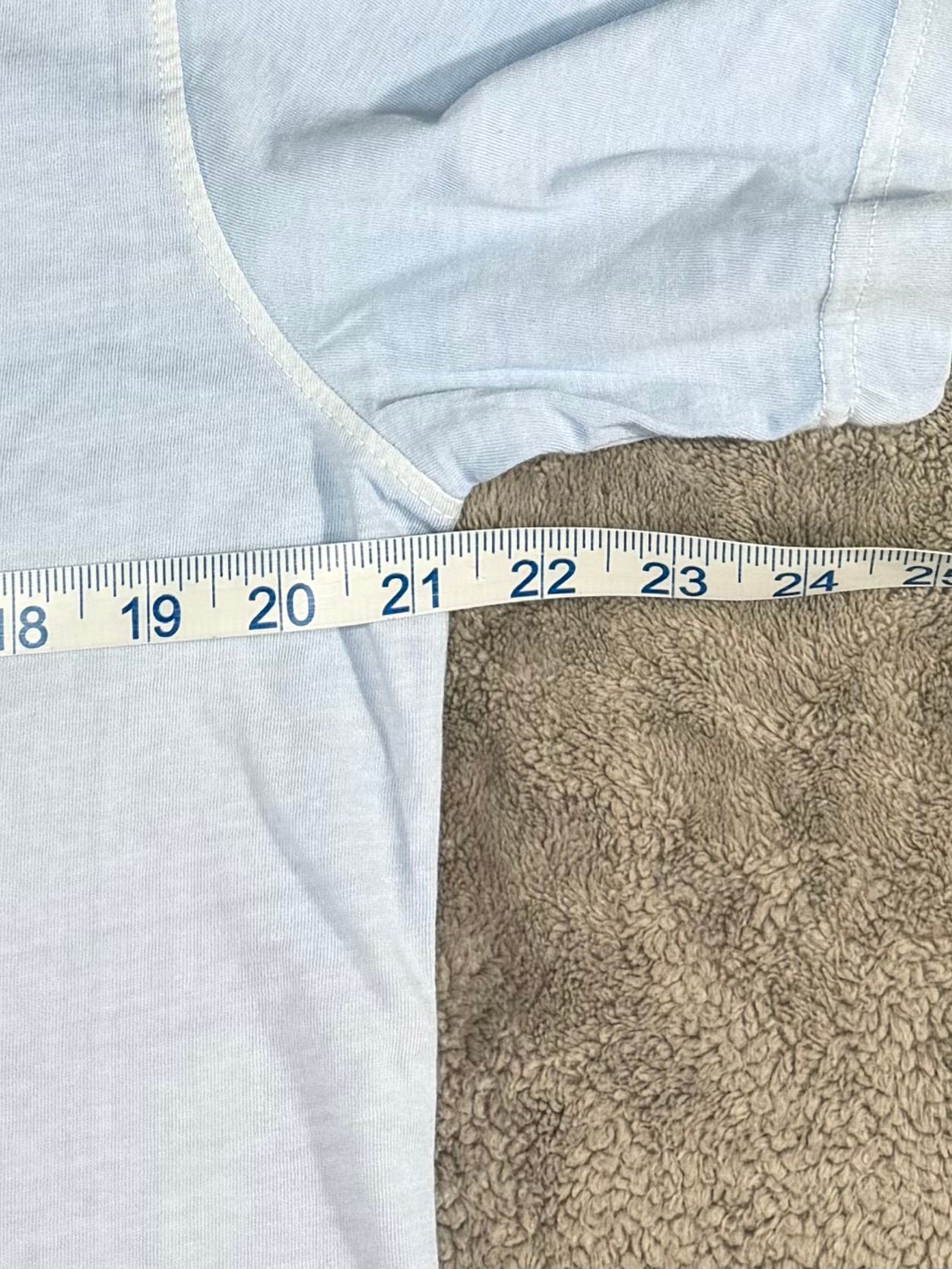 Reworn Surf Co T-Shirt Size M Light Blue Organic Cotton Graphic Tee 8