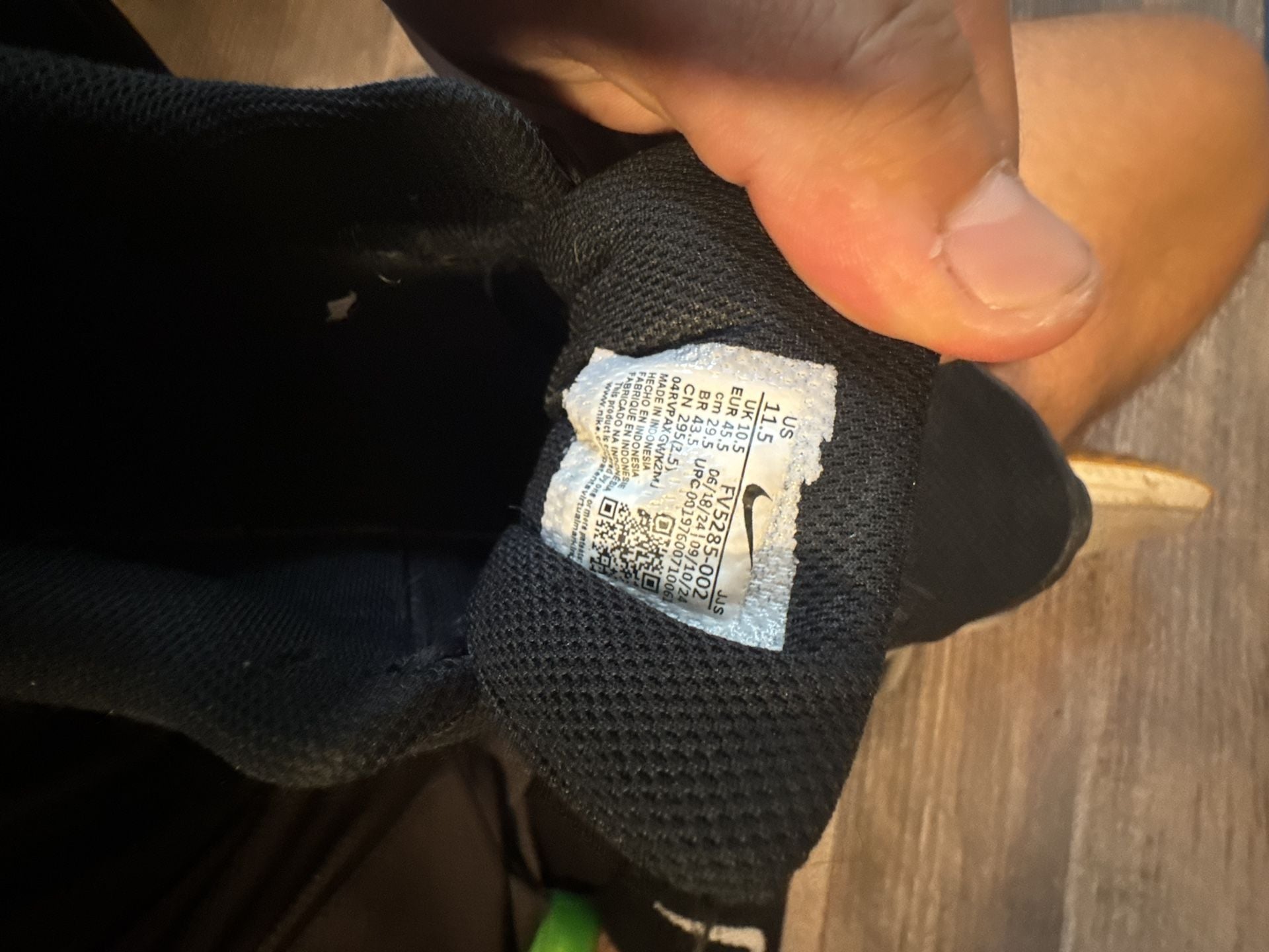 Nike Promina Walking Shoes Size 11.5 Black White 5