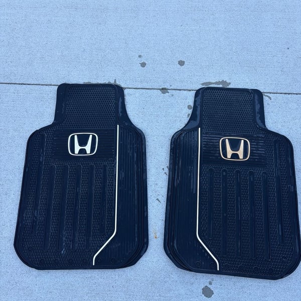 Honda Elite Floor Mats Rubber Black 2-Piece Set