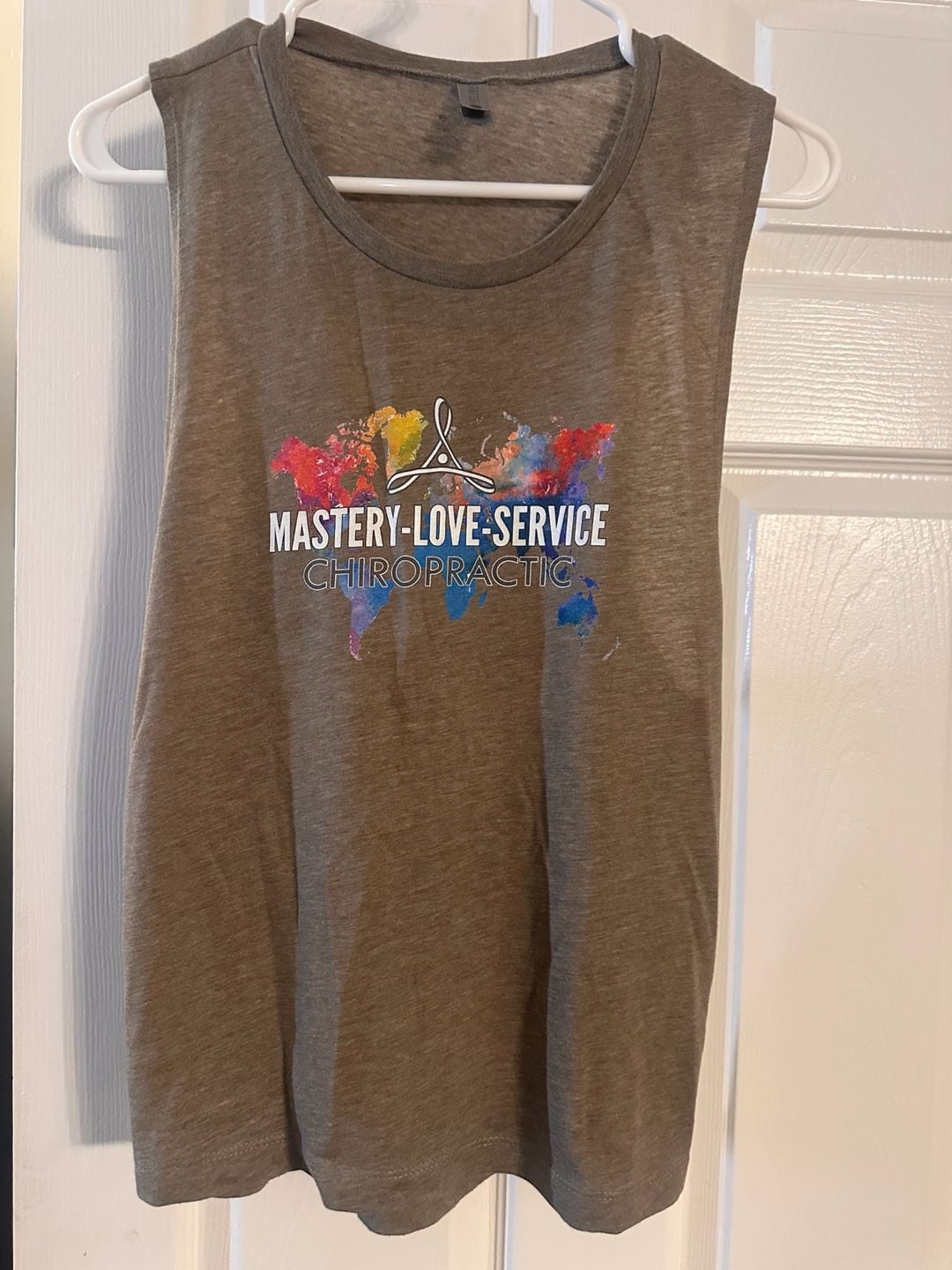 Next Level Apparel Mastery-Love-Service Chiropractic Tank Top Size M 2
