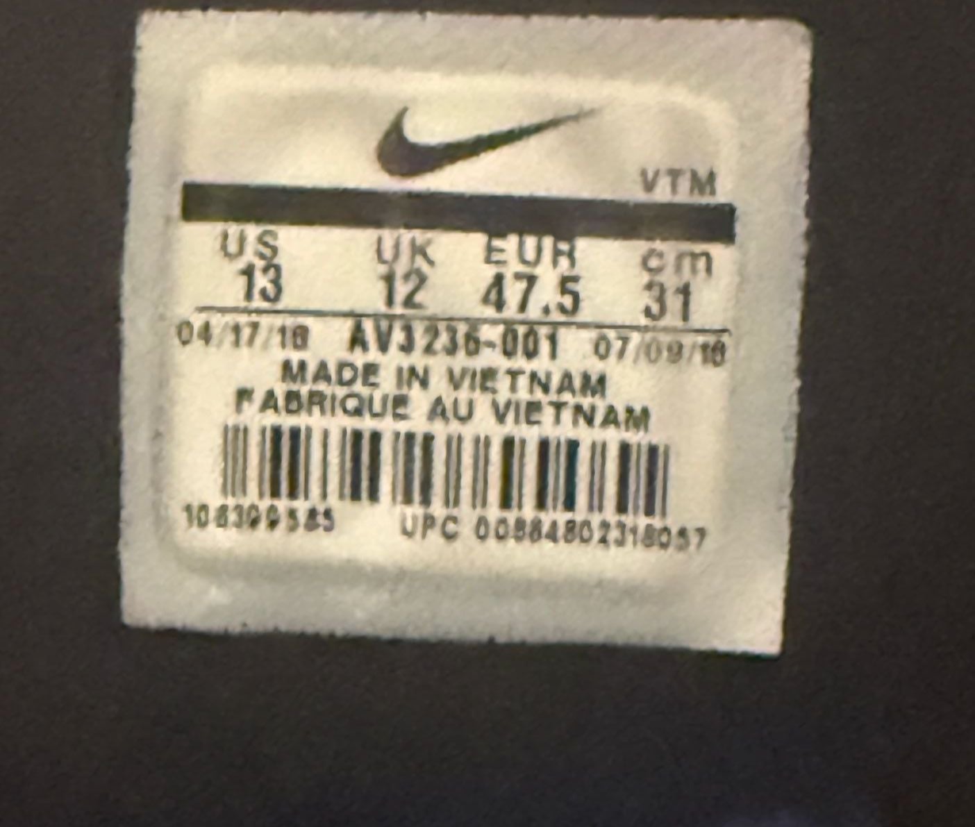 Nike Air VaporMax Run Utility Black Grey Running Shoes 8