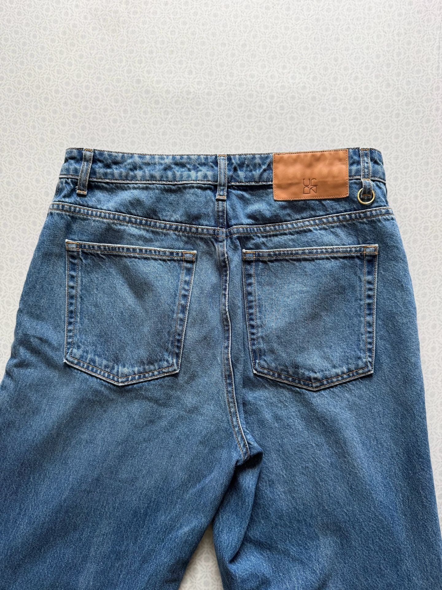 Ulla Johnson The Lou Wide Leg Jeans Button Fly High Rise Denim Women's Size 29 8