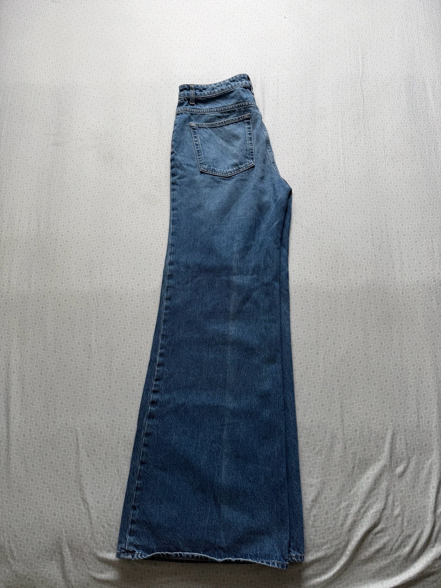 Ulla Johnson The Lou Wide Leg Jeans Button Fly High Rise Denim Women's Size 29 11