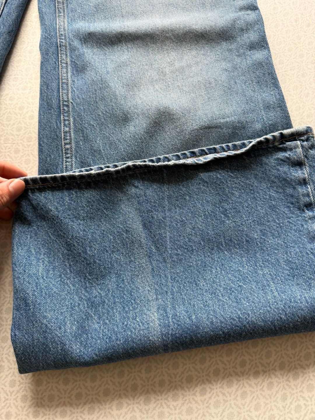 Ulla Johnson The Lou Wide Leg Jeans Button Fly High Rise Denim Women's Size 29 14