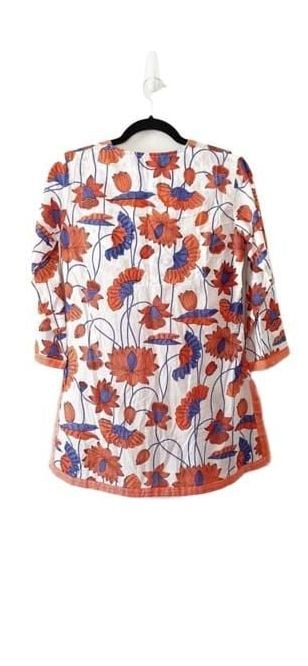 Gretchen Scott V-Neck Print Tunic Top Size XS 3