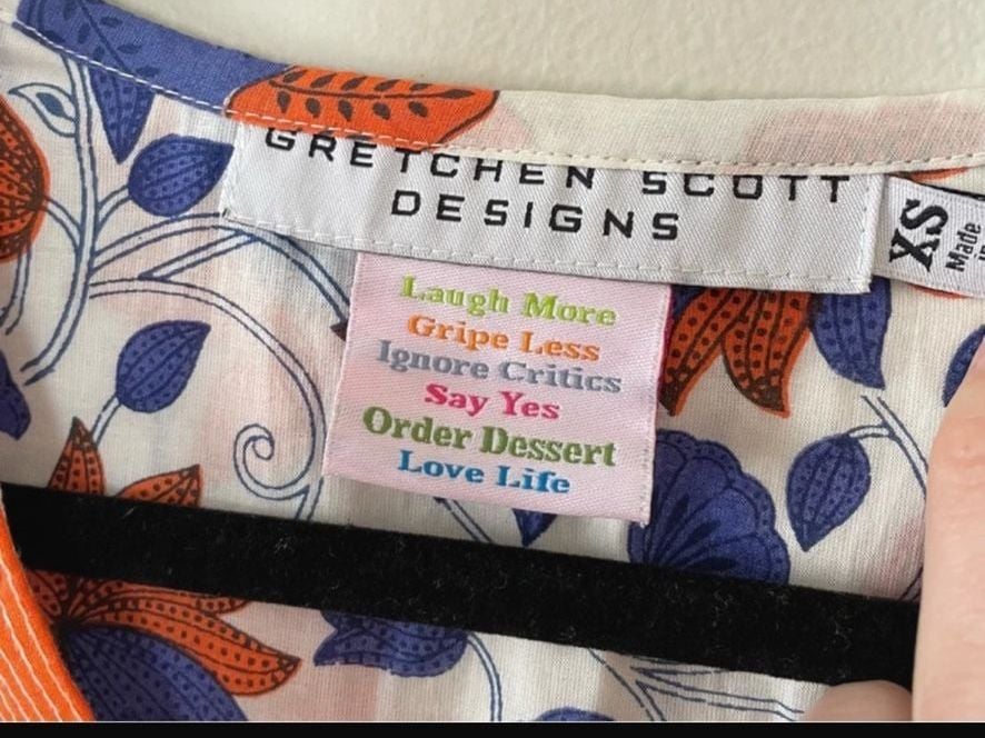 Gretchen Scott V-Neck Print Tunic Top Size XS 4