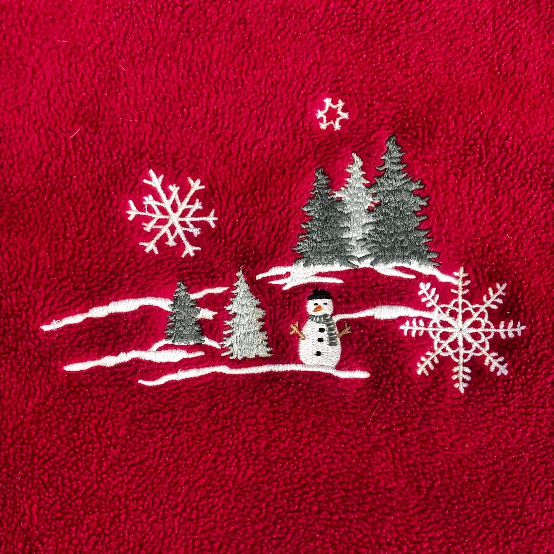 Vintage Granny-core Christmas Pullover Fleece Snowman Holiday Sweater 3