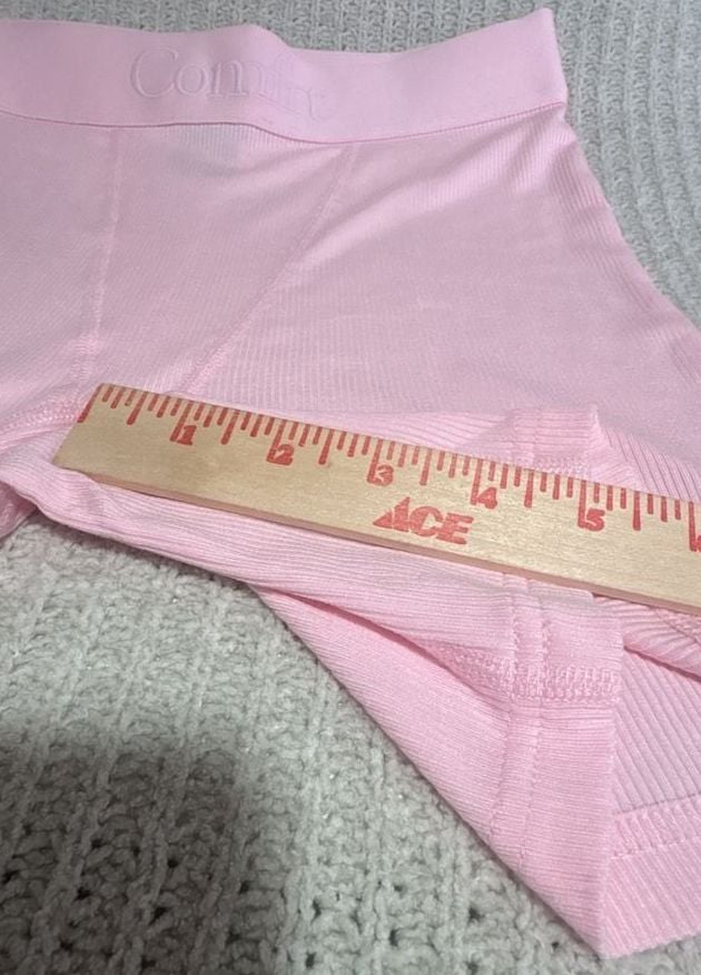 Comfrt Ribbed Boxer Shorts Size M Pink 5