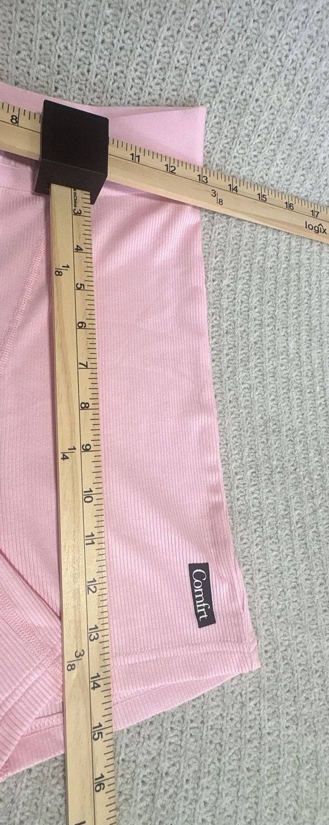 Comfrt Ribbed Boxer Shorts Size M Pink 4
