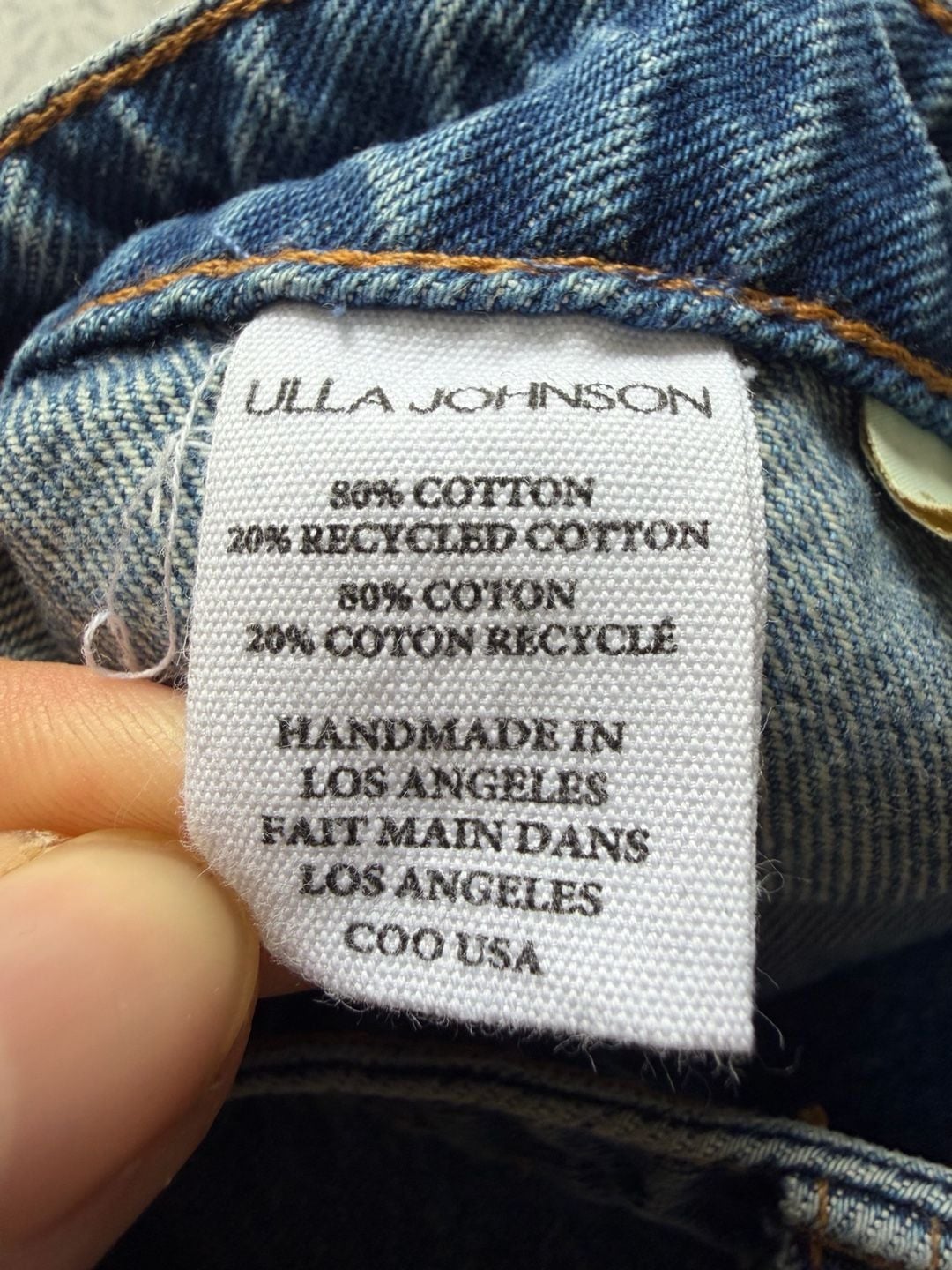 Ulla Johnson The Lou Wide Leg Jeans Button Fly High Rise Denim Women's Size 29 6