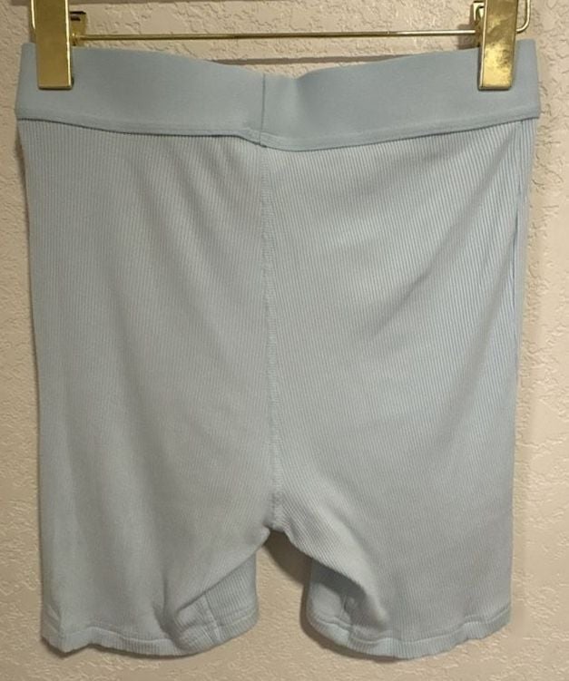 Comfrt Ribbed Boxer Shorts Size M Light Blue Lounge 3
