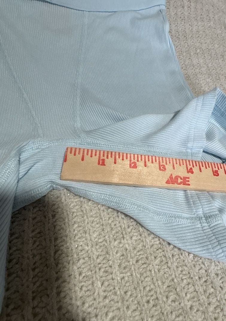 Comfrt Ribbed Boxer Shorts Size M Light Blue Lounge 5