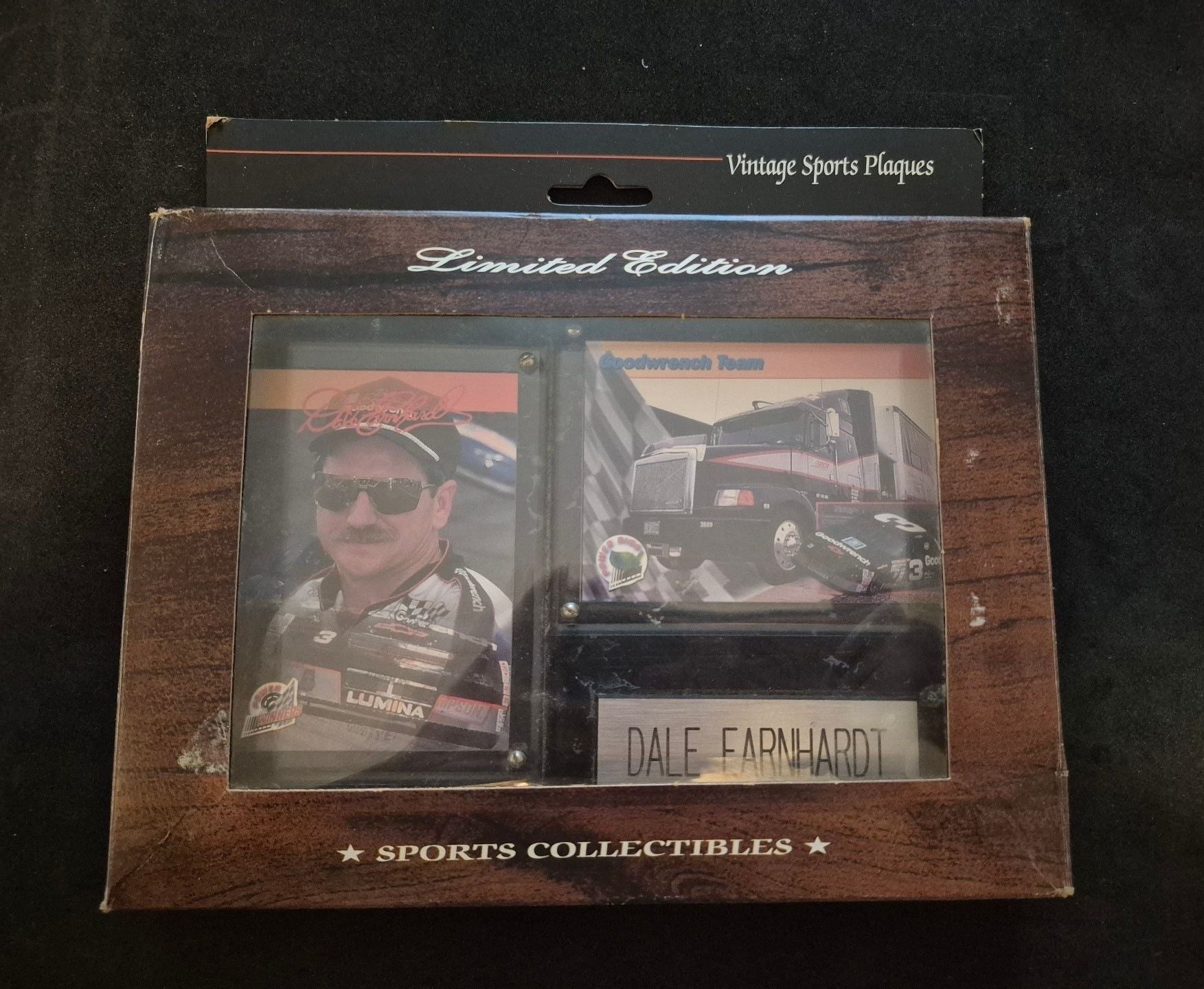 Vintage Dale Earnhardt Limited Edition Sports Collectibles Plaque 6 x 8 1