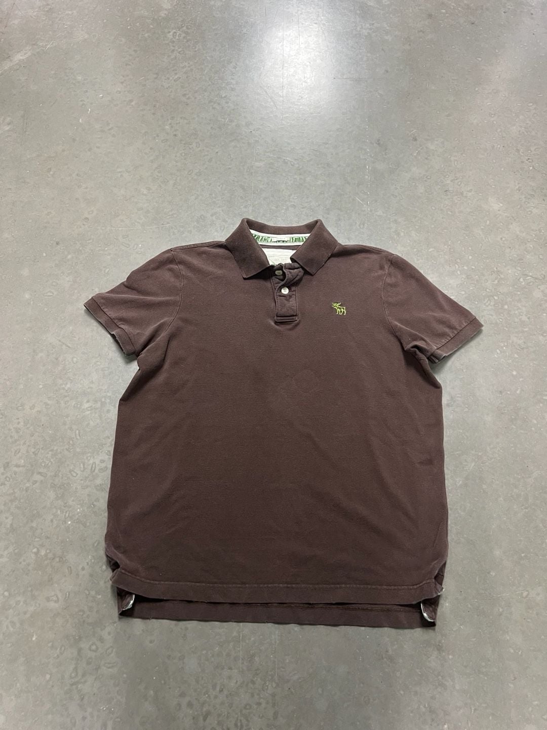 Abercrombie & Fitch Muscle Polo XXL Brown 1