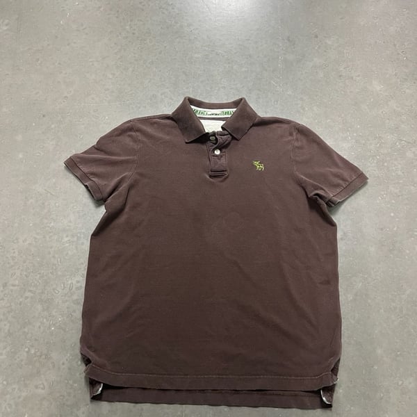 Abercrombie & Fitch Muscle Polo XXL Brown