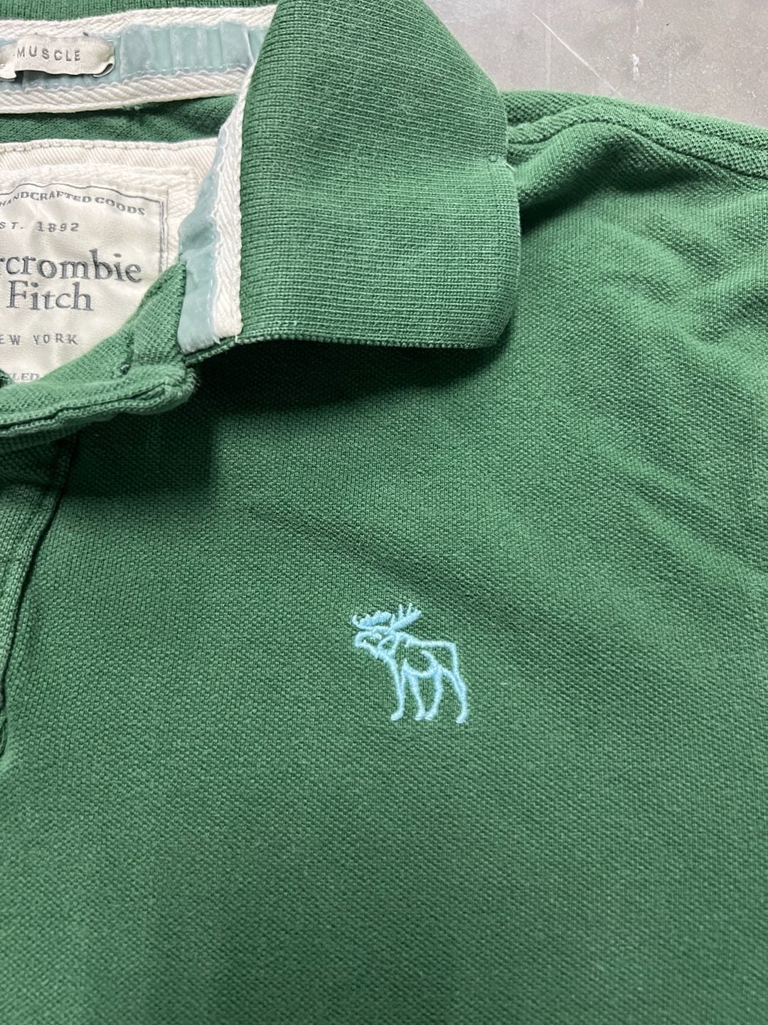 Abercrombie & Fitch Muscle Polo XXL Brown 6