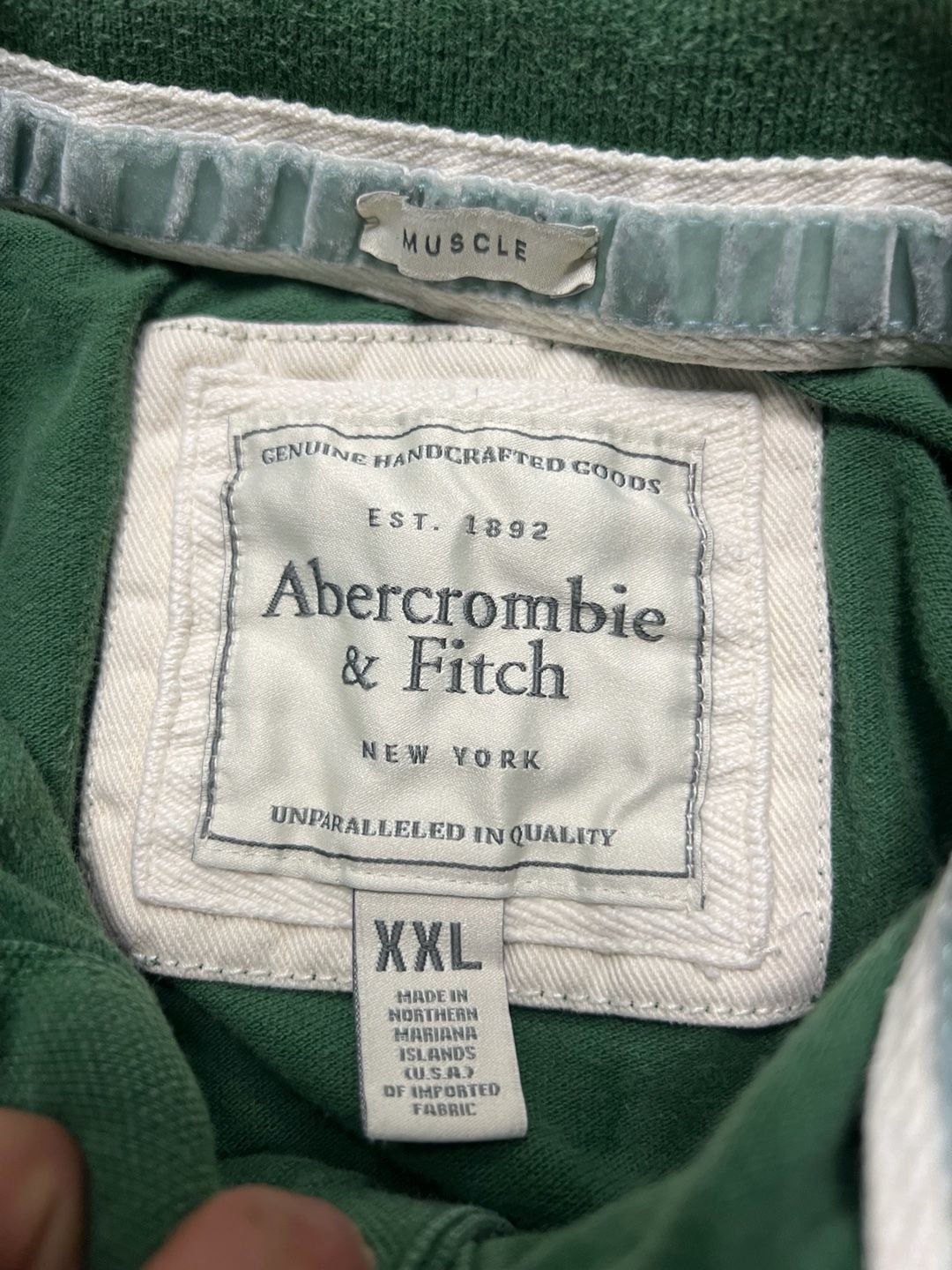Abercrombie & Fitch Muscle Polo XXL Brown 7