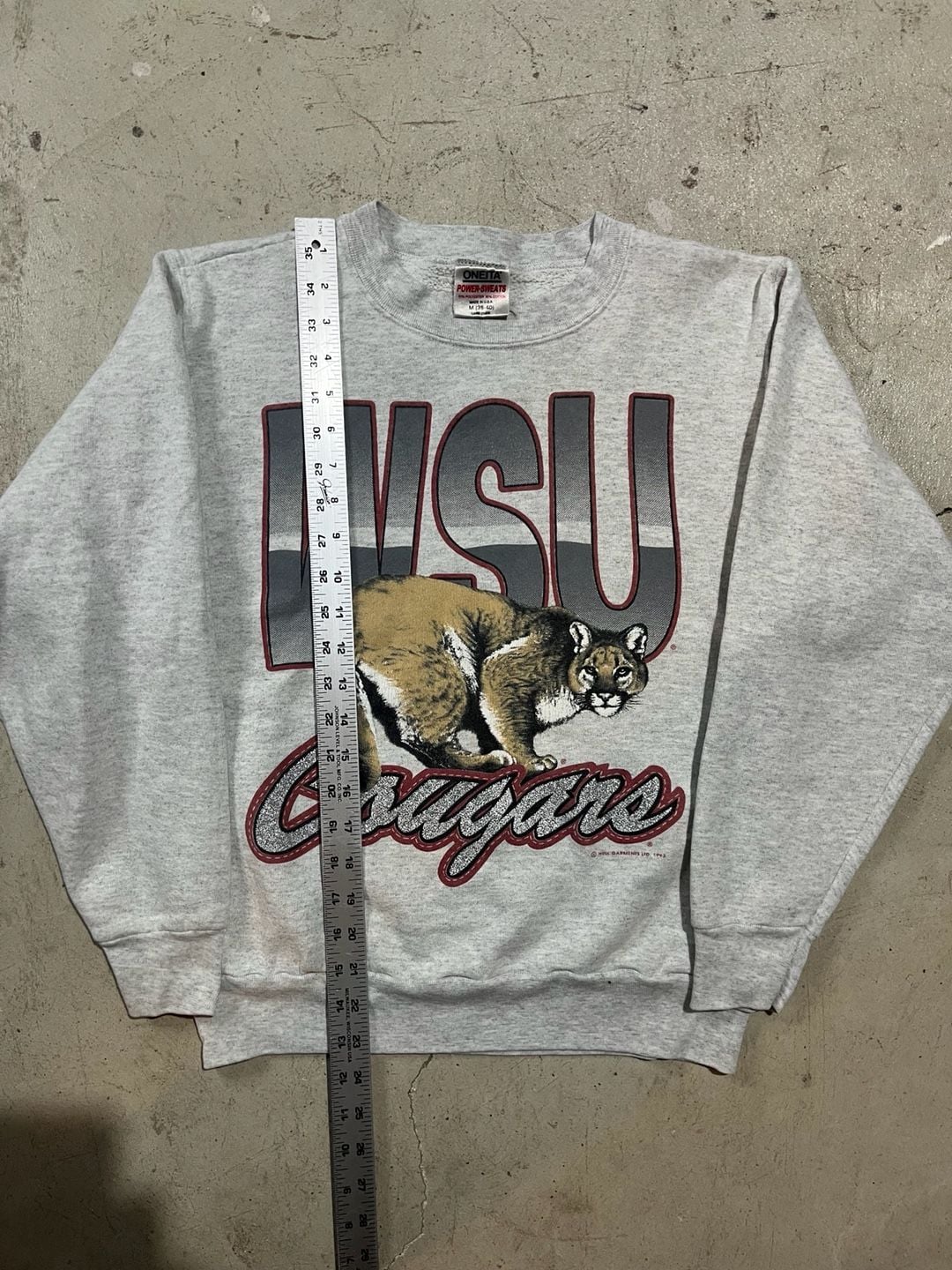 Washington State University Cougars Sweatshirt Size M Vintage 1993 8