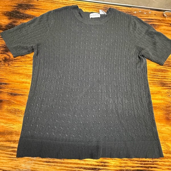 White Stag Sweater Size Extra Large 16/18 Black Knit