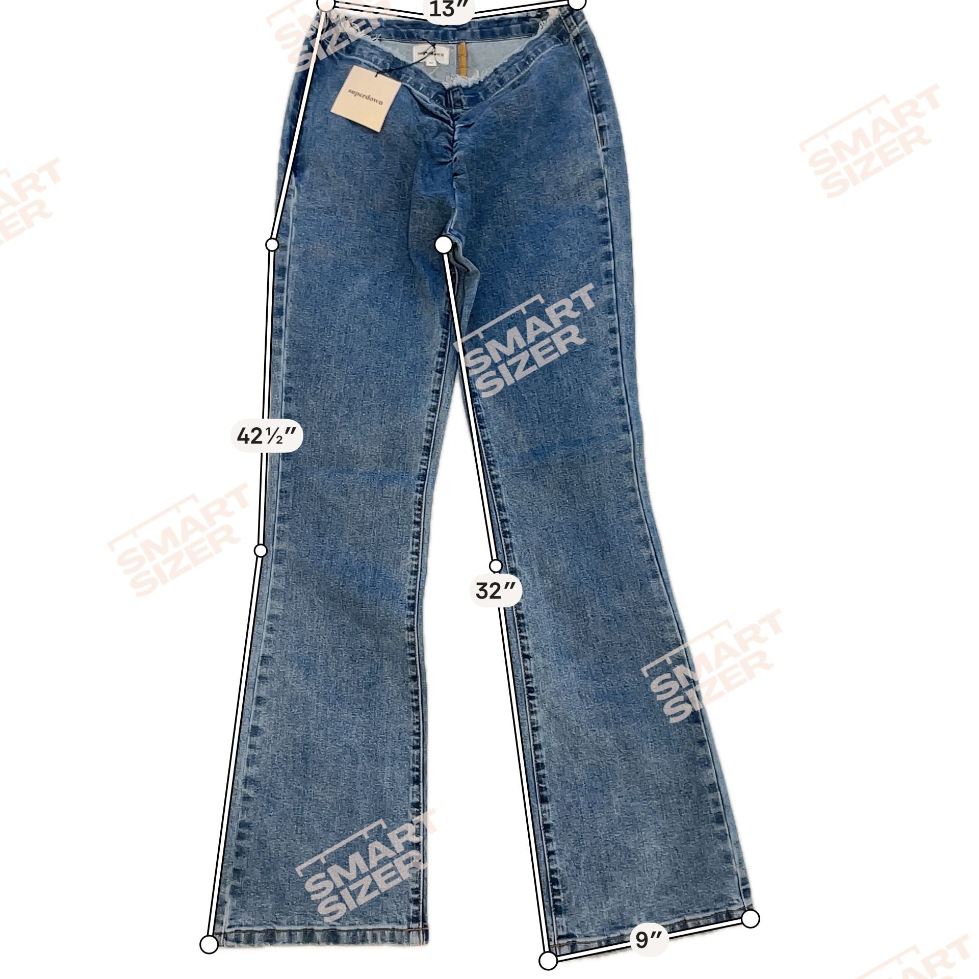 Superdown Crossover Flare Jeans Size 27 Blue Denim
Y2K
LowRise
ASO Brittany
Tall 4
