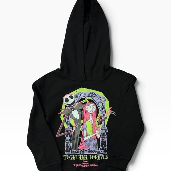 Disney The Nightmare Before Christmas Hoodie Size XS (4-5) Black