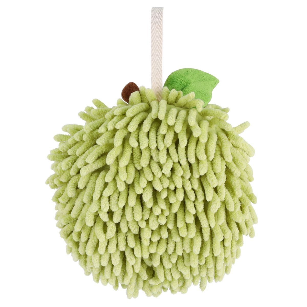 Regalwoven Chenille Ball Hand Towel Size 6" x 6" Green 1