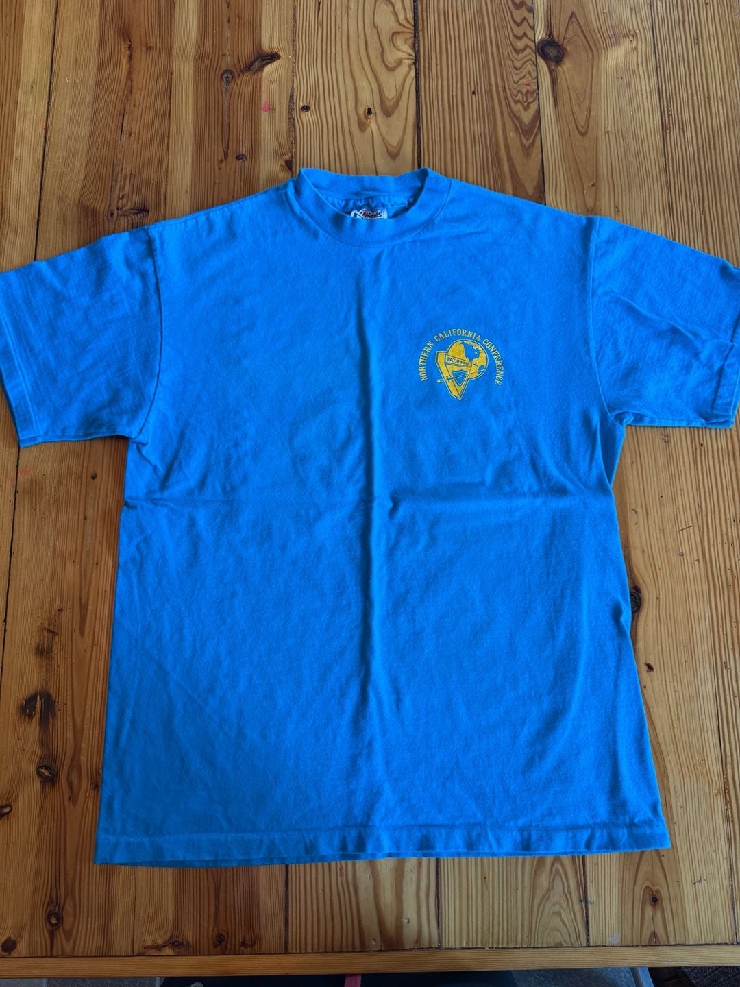 Hanes Beefy-T Northern California Conference T-Shirt Size M Blue 2