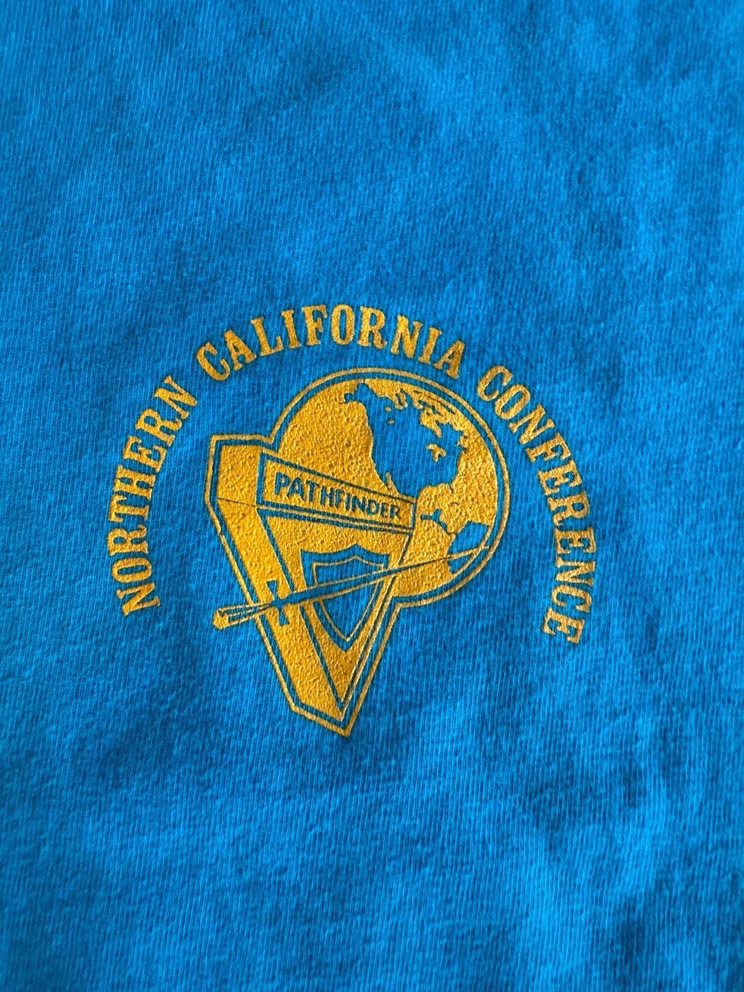 Hanes Beefy-T Northern California Conference T-Shirt Size M Blue 3