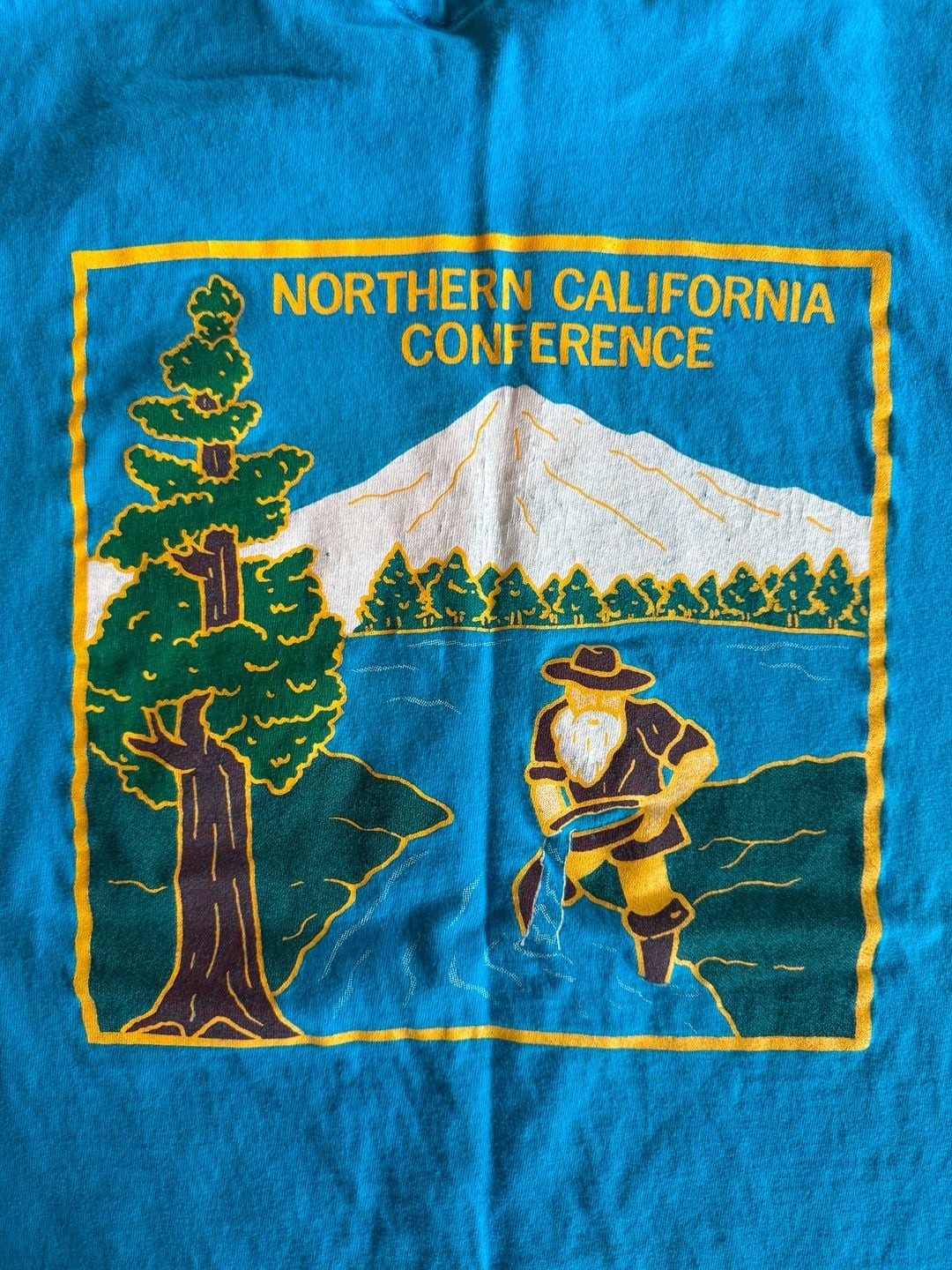 Hanes Beefy-T Northern California Conference T-Shirt Size M Blue 5