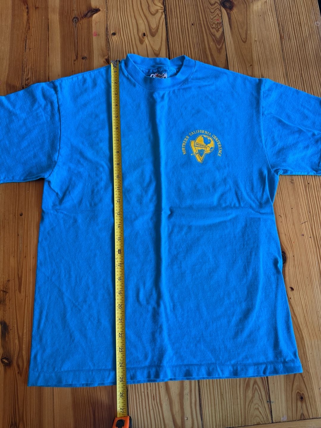 Hanes Beefy-T Northern California Conference T-Shirt Size M Blue 8