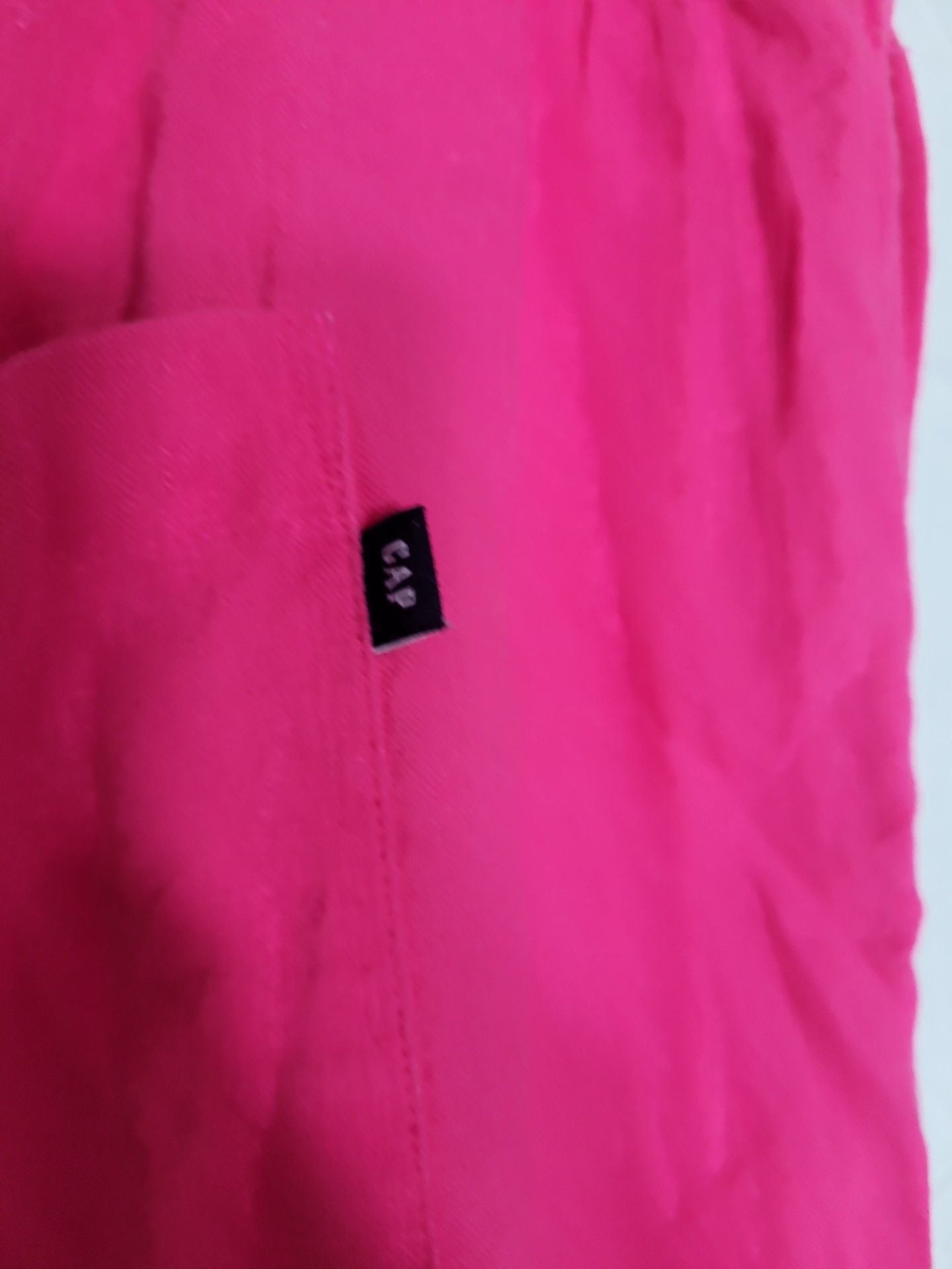 Gap Linen Pull-On Shorts Size XXL Hot Pink Drawstring Pockets 4