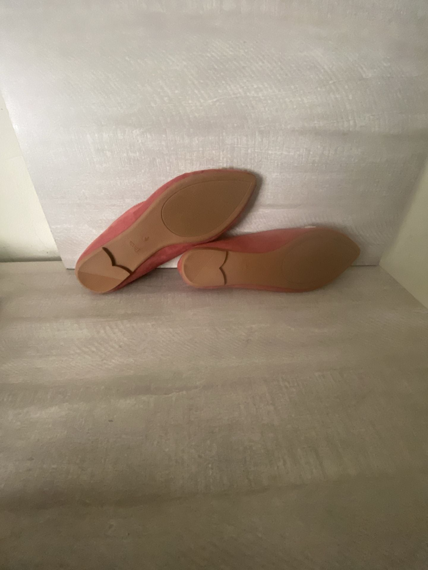 Rouge Pointed Toe Flats Size 9 Pink Embellished Slip On 7