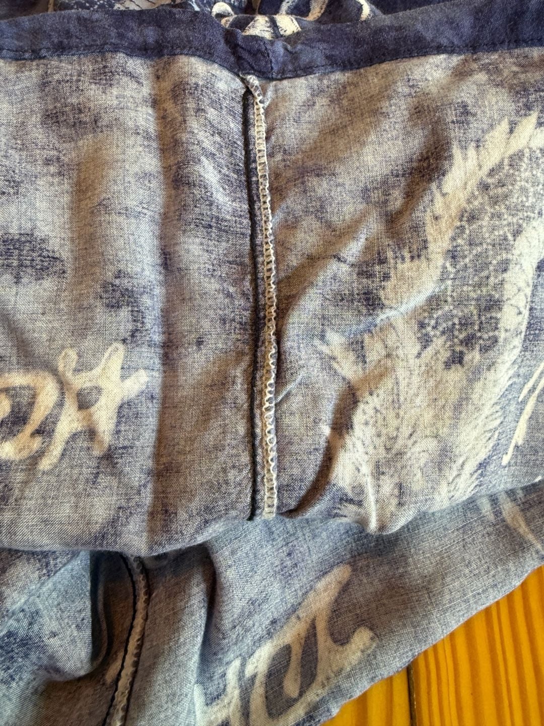 Vintage Dragon Print Blue Short Sleeve Button Down Shirt 9