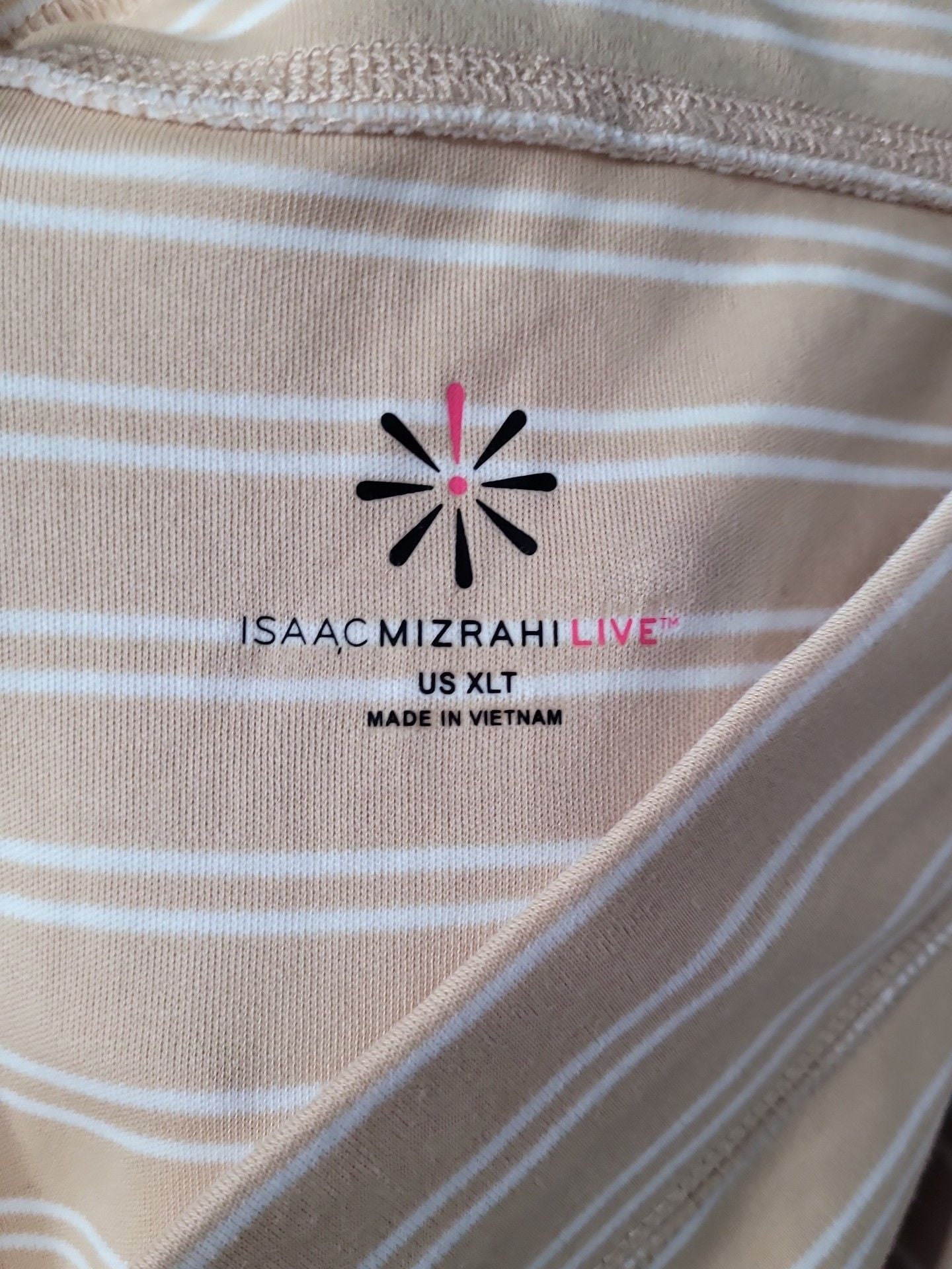 Isaac Mizrahi Live! Skirt Size XLT Striped Midi 3