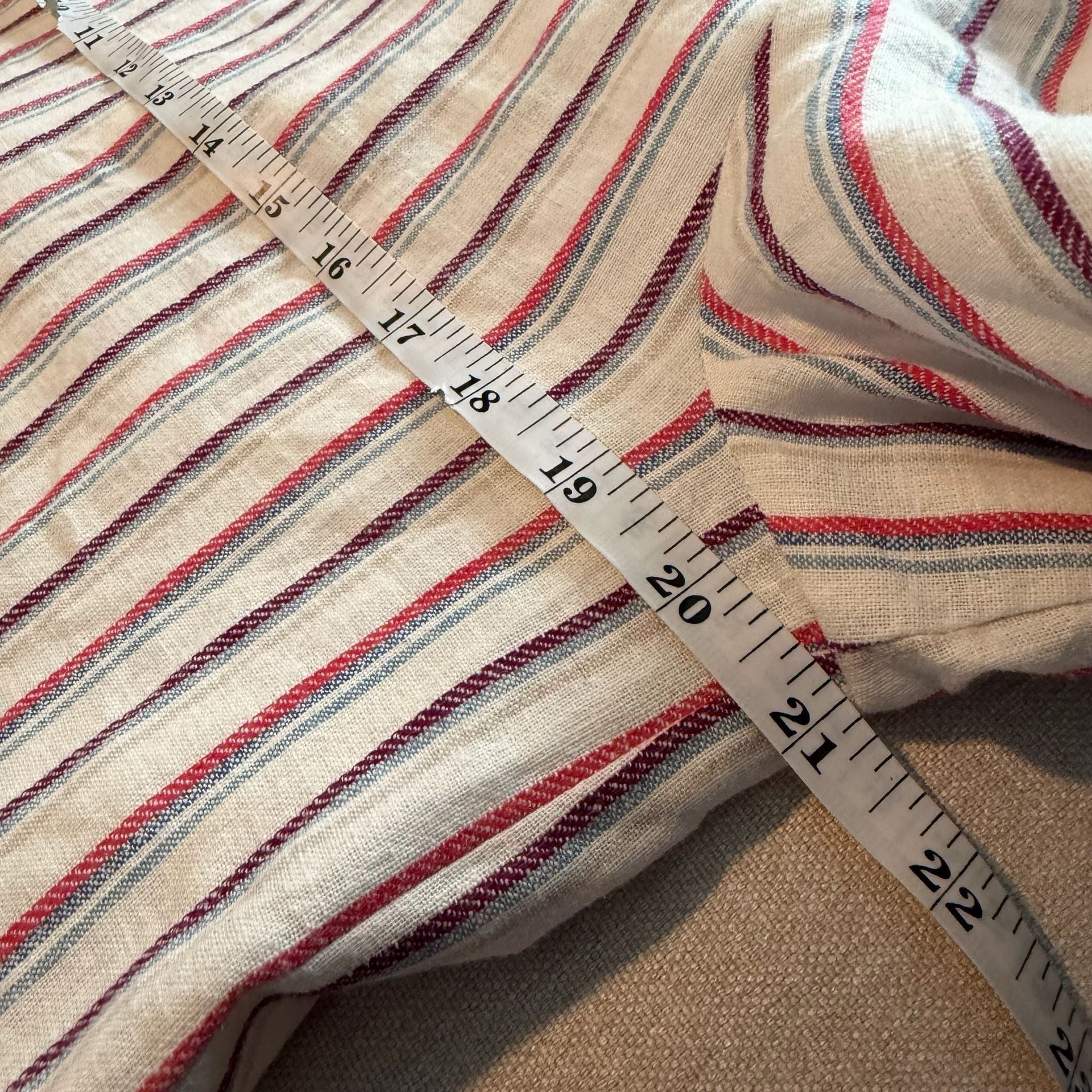 Dolan Anna Double-Breasted Striped Linen Blazer Size S 7