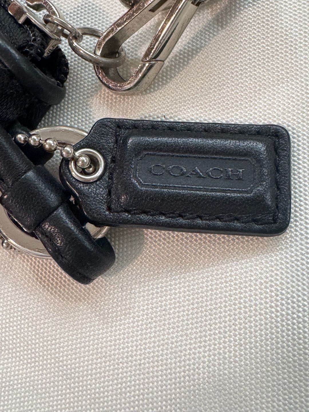 Coach Vintage Y2K Black Signature C Jacquard Wristlet Mini Bag 5