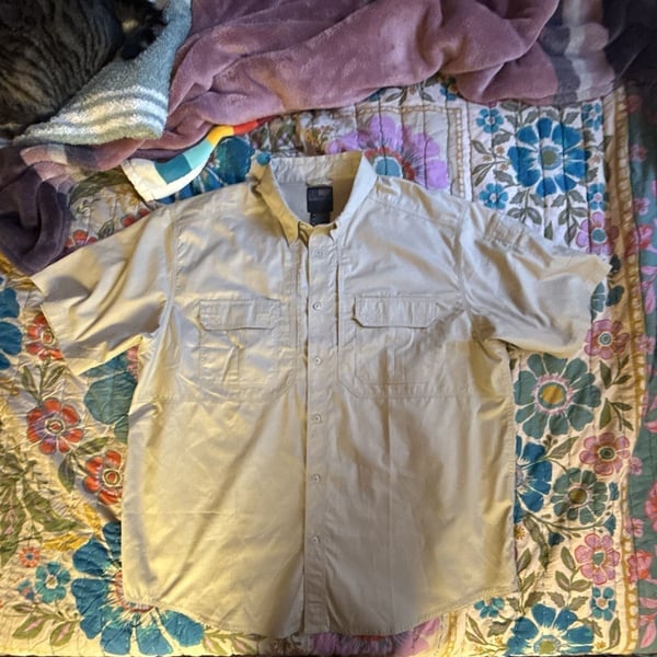 5.11 Tactical Short Sleeve Shirt Size 2XL Khaki