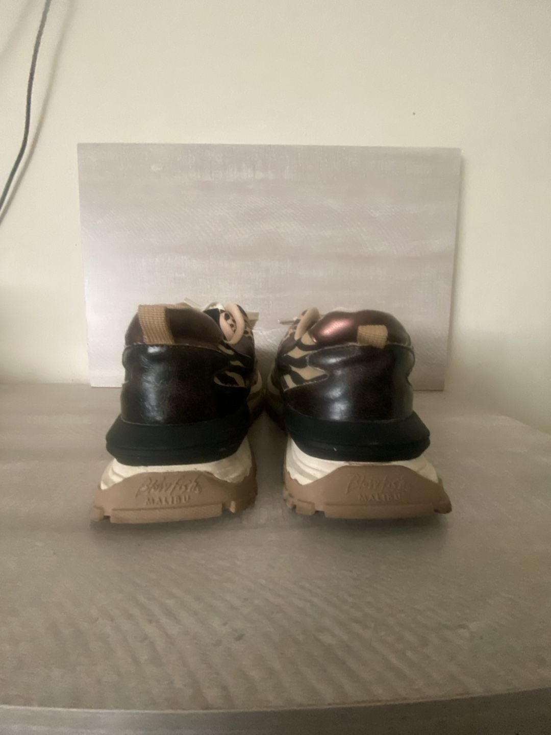 Blowfish Malibu Leo Sneaker Animal Print Platform 11M 5