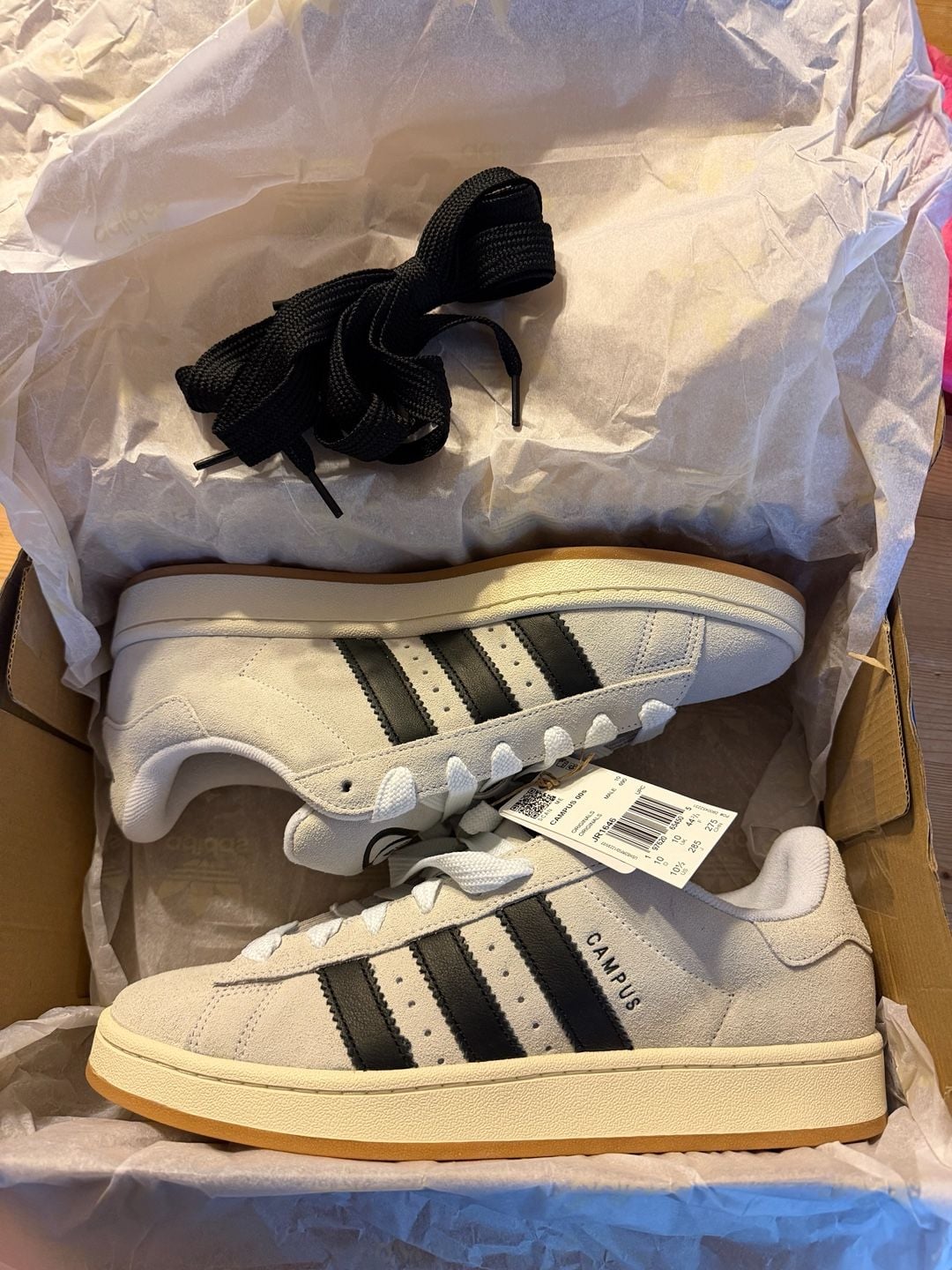 Adidas Campus 00s Size 10.5 Crystal White Black 2