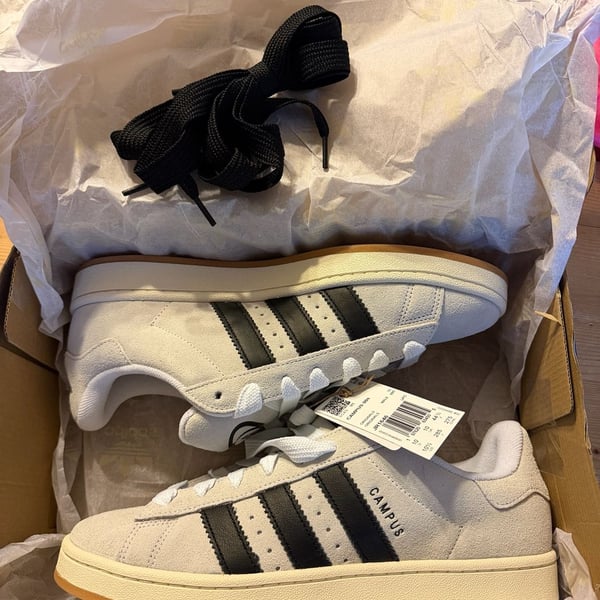 Adidas Campus 00s Size 10.5 Crystal White Black