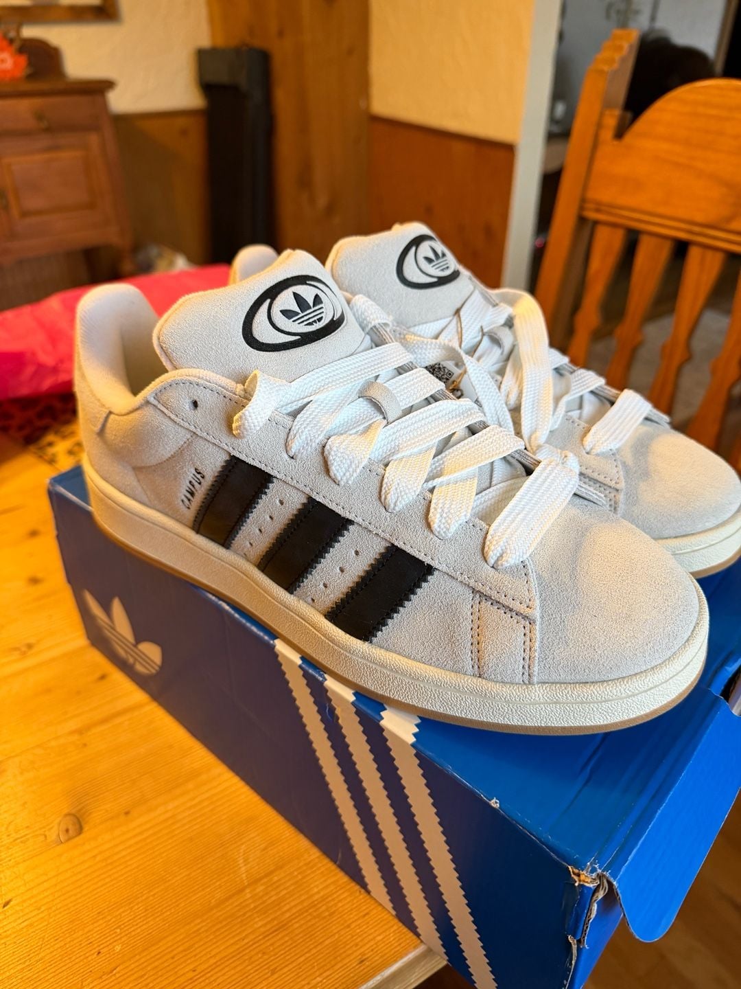 Adidas Campus 00s Size 10.5 Crystal White Black 3