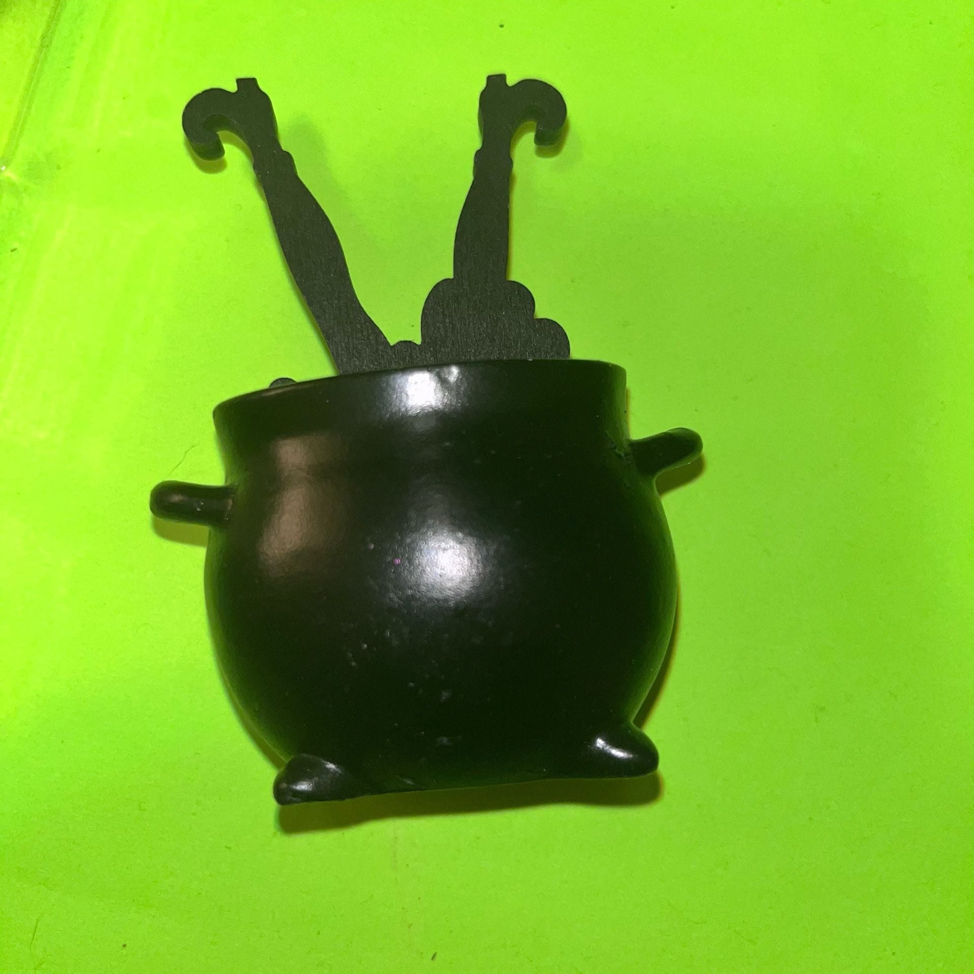 Halloween Witch Tray Decor Set Broom Parking Hat Cauldron Bead Garland mini
 8
