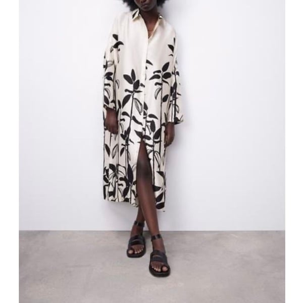 Zara Printed Oversized Dress Size L