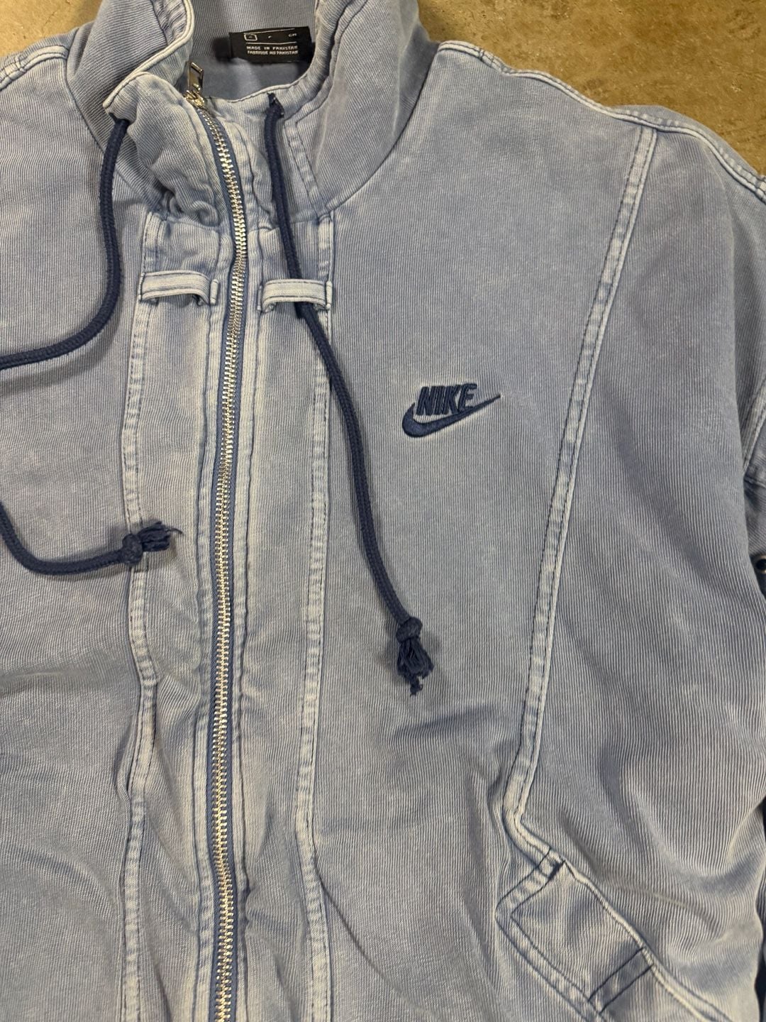 Nike Challenge Court Reissue Jacket Acid Wash Blue 3