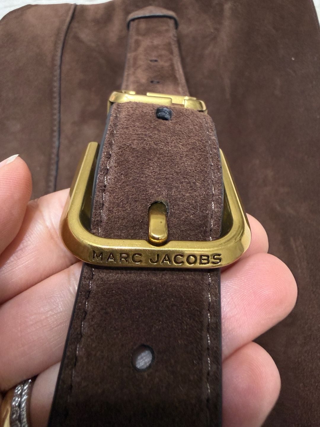 Marc Jacobs The Dakota Suede Satchel Brown Shoulder Bag 9