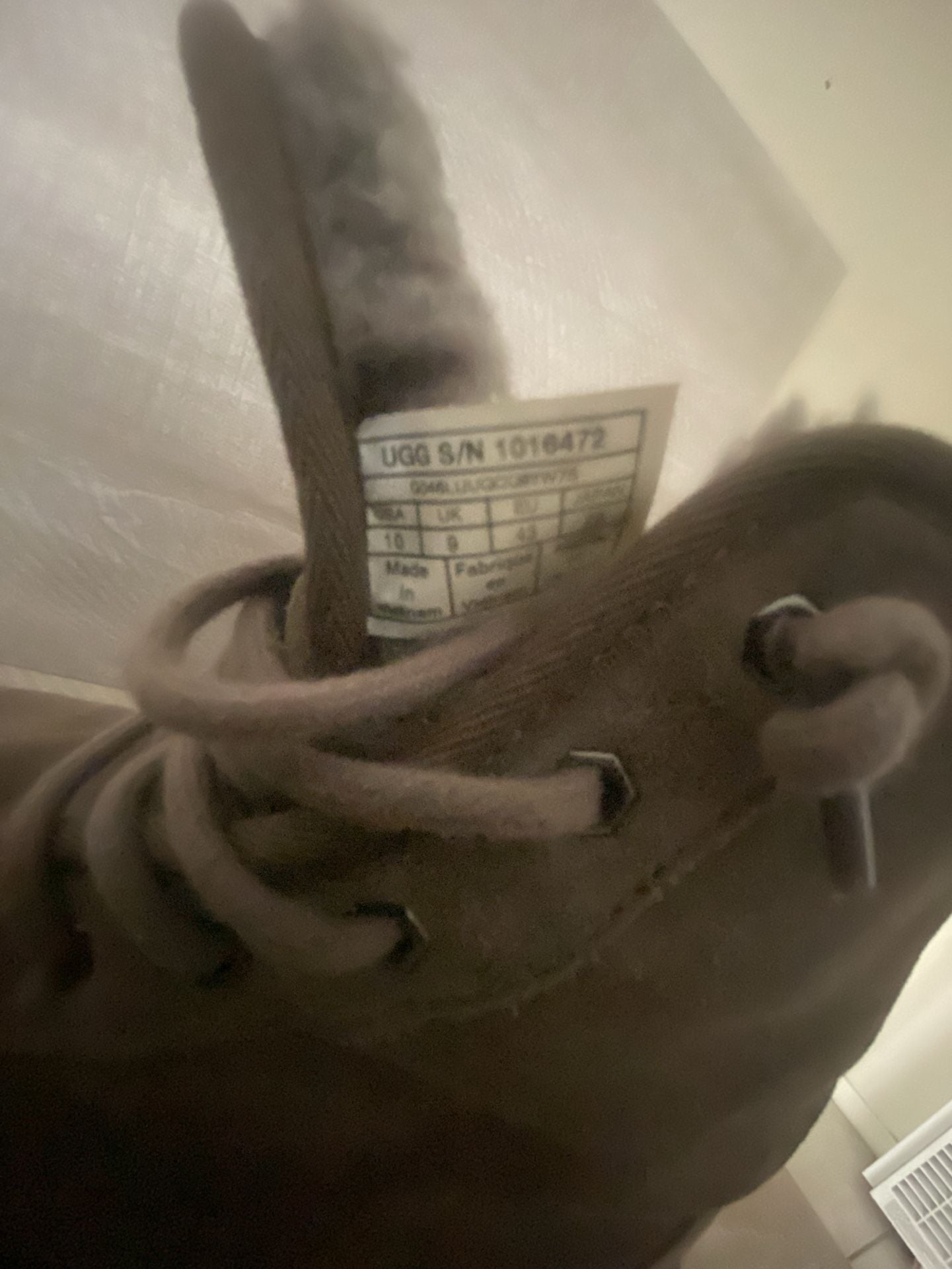 UGG Harkley Boots Size 10 Grey Suede Chukka Lace Up 6