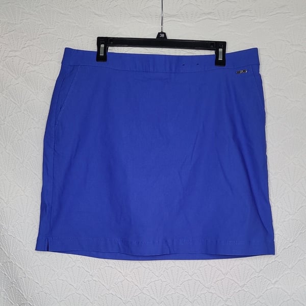 Rafaella Golf Skort Size XXL Blue Pull On Athletic Skirt Built In Shorts