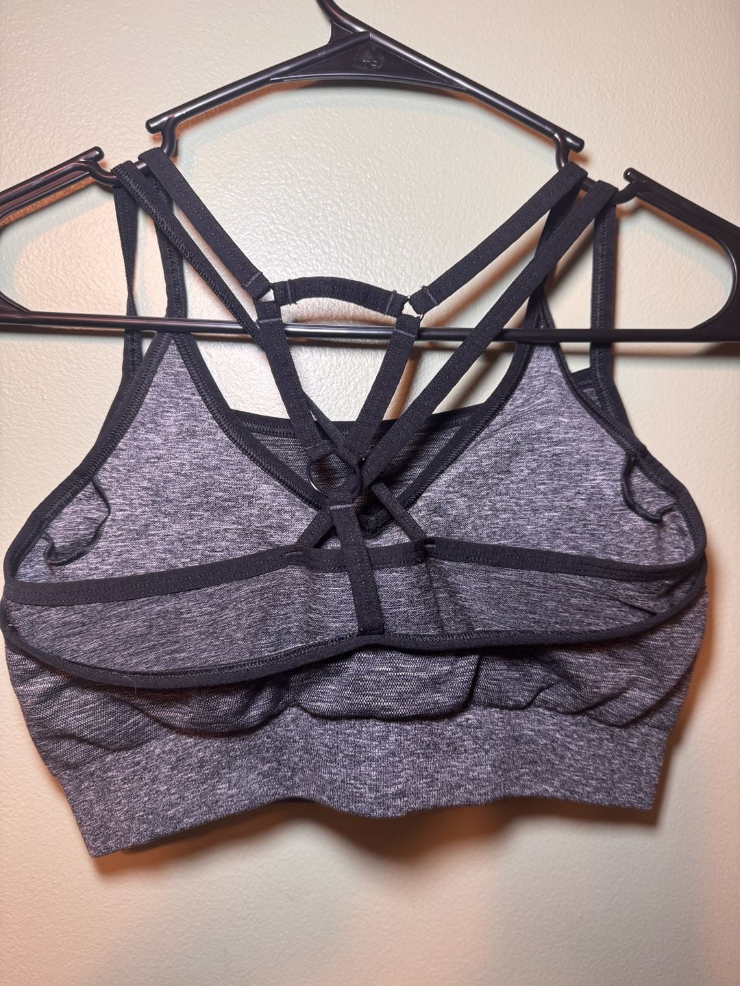 Gymshark Adapt Marl Seamless Sports Bra Size M Black 3