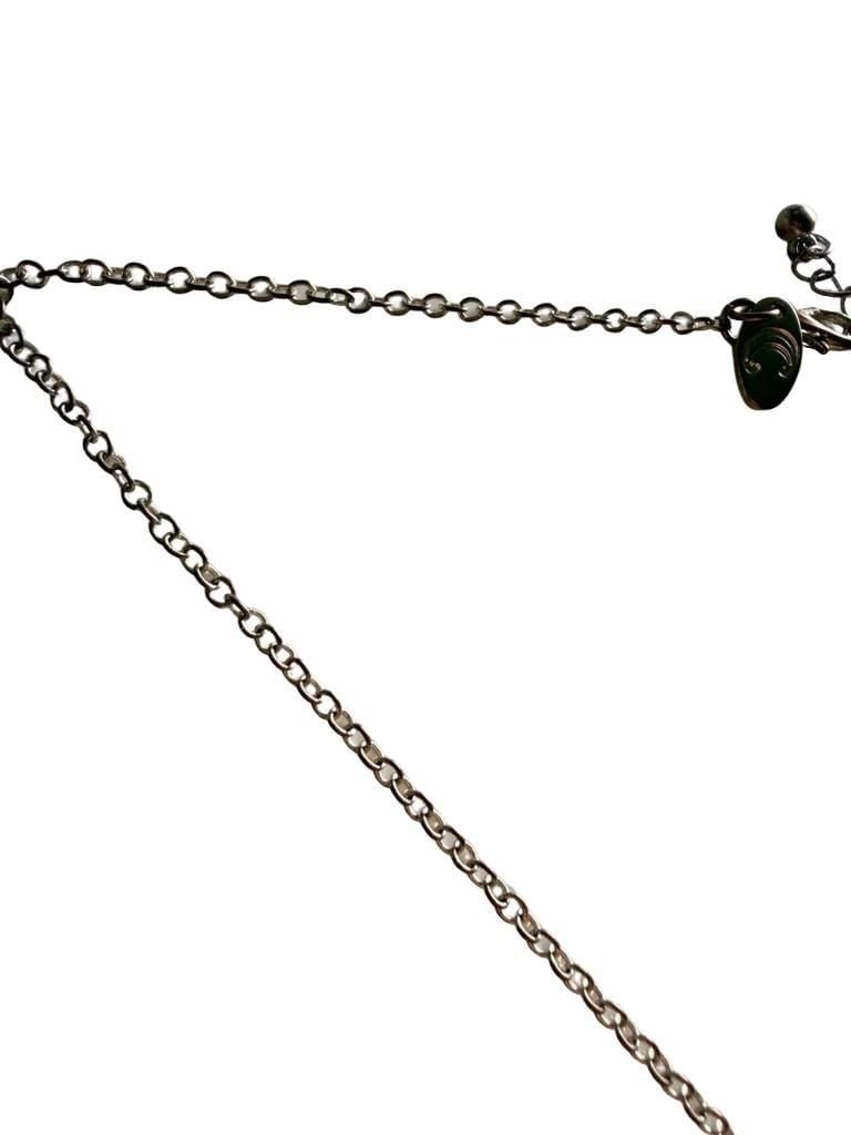 Triple Circle Rhinestone Pendant Necklace 6