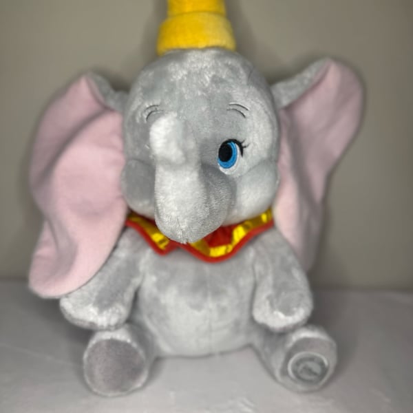 Disney Store Dumbo Plush Elephant Stuffed Toy Gray